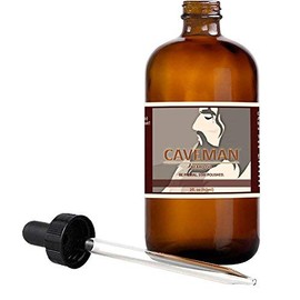 Caveman Island Breeze Beard Oil, Leave in Conditioner, 2oz Coconut, Orange, Lime, Glass Bottle with Dropper