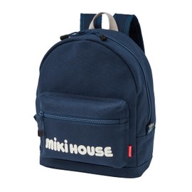 Miki House 10-8232-145 Backpack, Backpack, Backpack, 8L Logo, Plain, Boys, Girls, Kids, Baby, Children, Bag, Luggage, navy