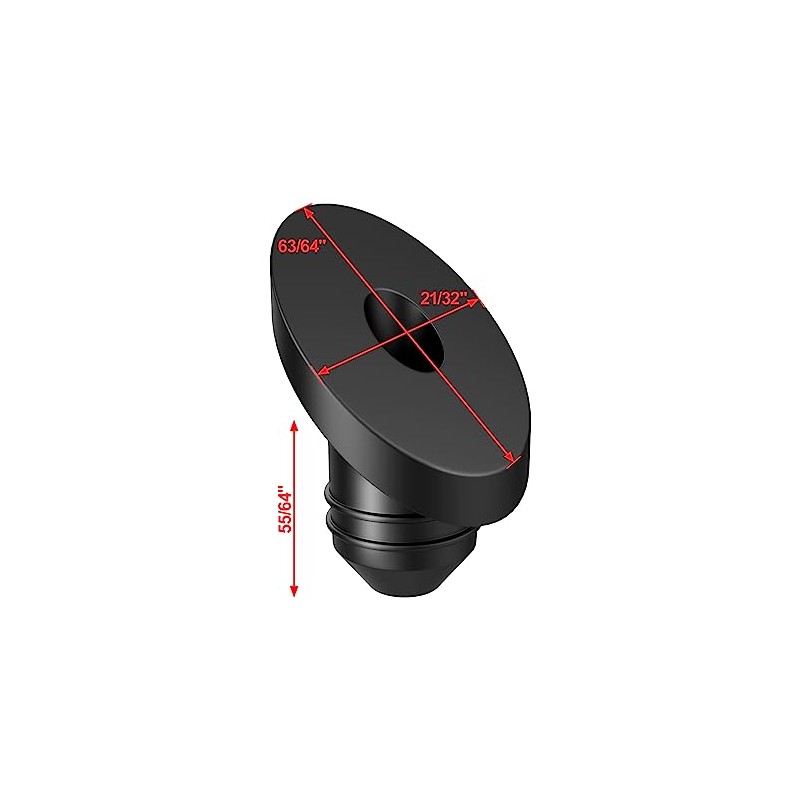 BLIKA 100 Pack 45 Degree Cable Railing Rubber Grommets for