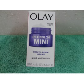 Olay Retinol 24 Mini Fragrance-Free Smooth, Renew, Hydrate Night Moisturizer 0.5