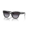 Coach HC8379F Low Bridge Fit Sunglasses, Grey Pearl Signature C/Grey