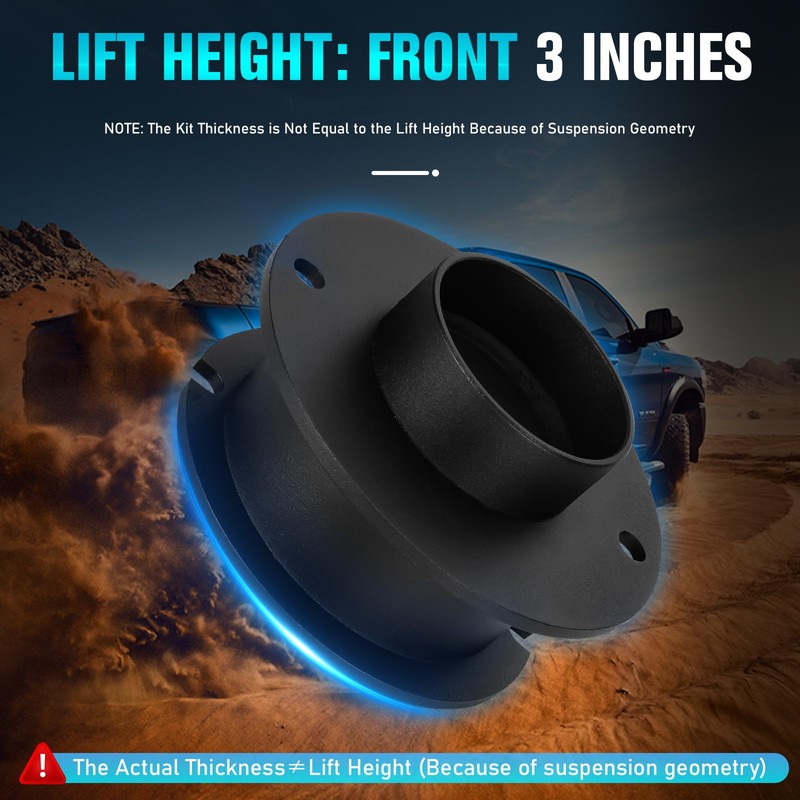 3 inch Front Leveling Lift Kit for 2013-2020 ram 2500