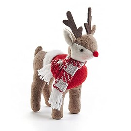 Giftcraft 681701 Christmas Standing Reindeer,Small, 7.87 inch, Polyester