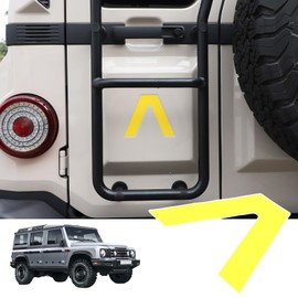 Bekantogy Car Trunk Door Inverted Letter A Sticker Compatible with Ineos Grenadier 2020-2024 Trunk Door Decorative Stickers Tailgate Side V-Shaped Stickers Accessories (Yellow)