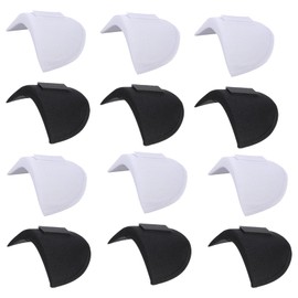KPSRFG 6 Pairs shoulder pads, shoulder pads for women clothes, Sewing Shoulder Pads Thickness 1.5cm, Shoulder Pads Covered for Women Blazer Men Clothes Sewing Accessories Craft DIY (Black+White)