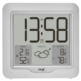 TFA Dostmann Metro Plus 35.1164.02 Digital Wireless Weather Station with Outdoor Transmitter, Temperature and Humidity, Weather Forecast with Air Pressure Tendence, Large Display, Includes