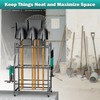 EVERHANGER Garden Tool Organizer Stand, Garage Tool Storage Organization, Yard