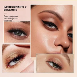 16 Colores Resaltador Sombra de Lápiz Impermeable Brillante Sombra de Ojos Delineador,Brillante a Prueba de Agua para Mujeres, Duradero y Resaltador (#13)