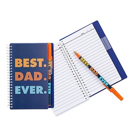 Fun Express Father’s Day Best Dad Ever Spiral Notebooks with Pens, 12 Pieces