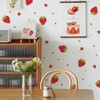 Buer Homie Wall Stickers, 48 Piece Set, Strawberry Pattern, Fruit