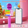 Ankuka Bluetooth Karaoke Microphone, Wireless Microphone with Built-in Speakers, Handheld