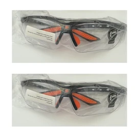 2 Pair Safety Glasses – Protective Eyewear for DIY Projects, Construction, Woodworking, Cycling, UV Eye Protection, Anti-Scratch, Anti-Fog, Lightweight Work Glasses (Clear Clear)