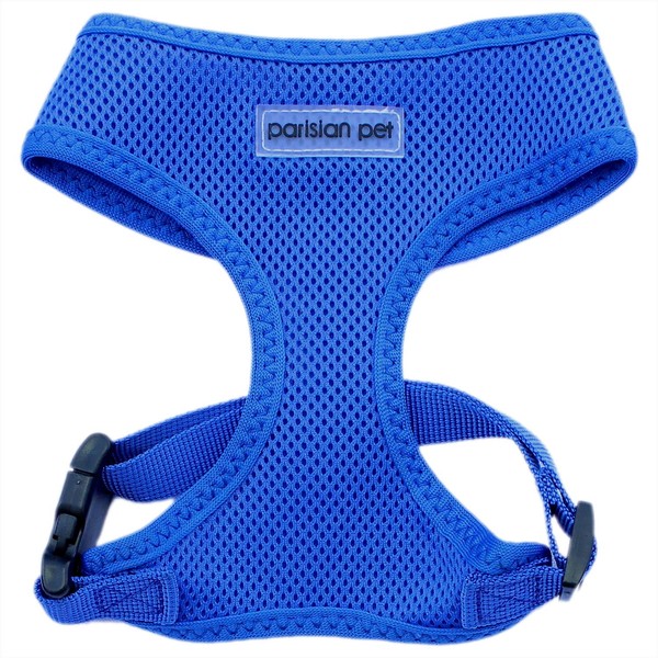 Parisian Pet Dog Harness - Adjustable Bright Blue Dog Vest