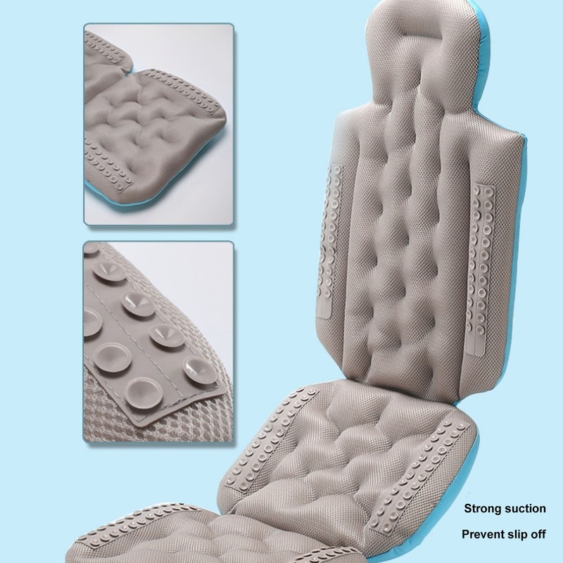 Adult Full Body Bath Pillow Prevent Slipping Detachable Washable Bathtub