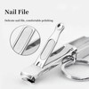 Folding Nail Clippers Portable Nail Clippers with File, Ultra Sharp,
