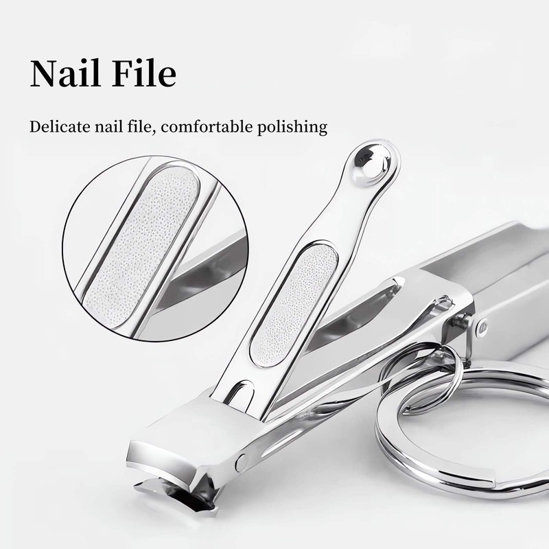 Folding Nail Clippers Portable Nail Clippers with File, Ultra Sharp,