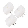 3PCS Plug in Night Light Motion Sensor Dusk to Dawn