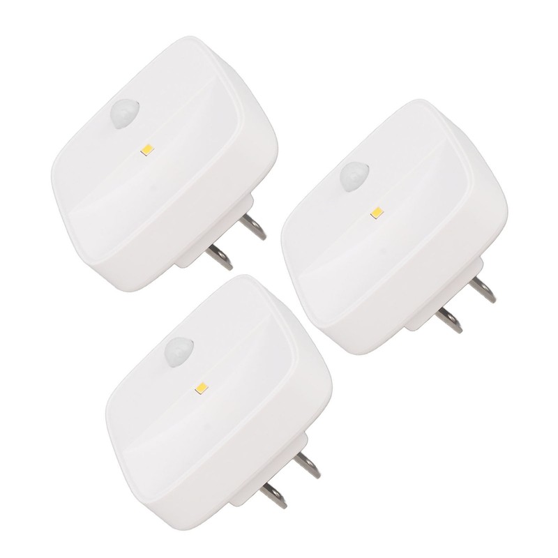 3PCS Plug in Night Light Motion Sensor Dusk to Dawn