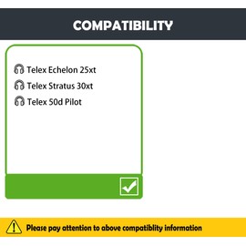 Echelon 25xt HTINDUSTRY Earpads Cushions Replacement Compatible with Telex Echelon 25xt Stratus 30xt 50d Pilot Headphones Earpads with Softer Protein Leather/Memory Foam