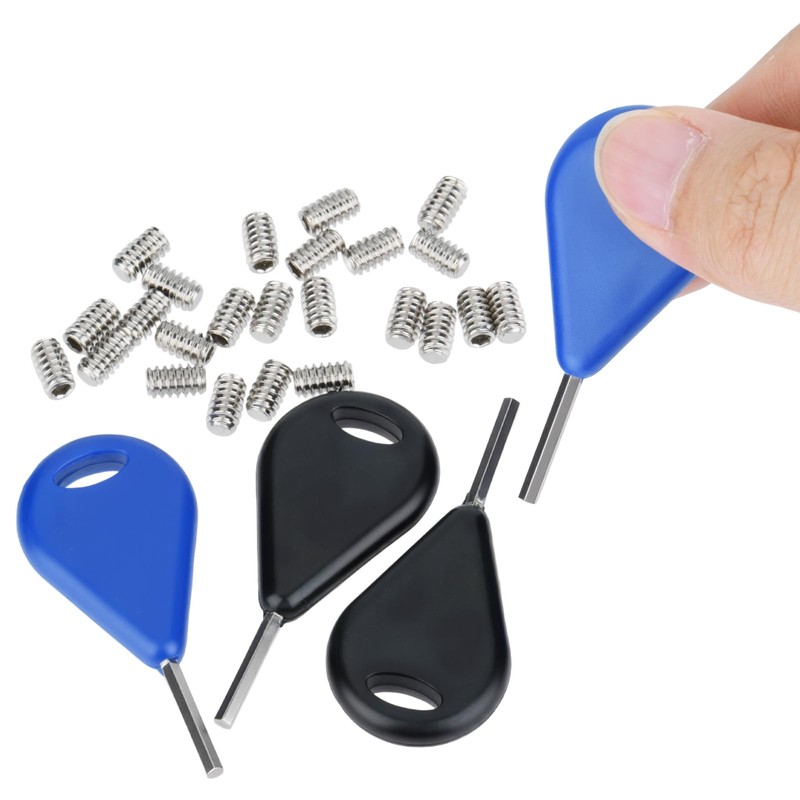 Easecos 4 Pcs Surfboard Fin Key with 24 Pcs Screws,