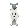 Leviton 20 Amp Single Receptacle/Outlet, Commercial Grade, 5801-KWS
