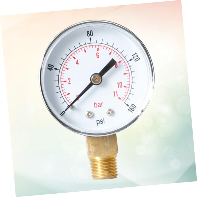 TEHAUX 3pcs Psi Npt Pressure Gauge High Precision Bar Gauge