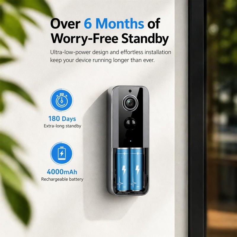 Aceele Smart Video Doorbell Wireless, Two-Way Audio, Voice Changer, Instant