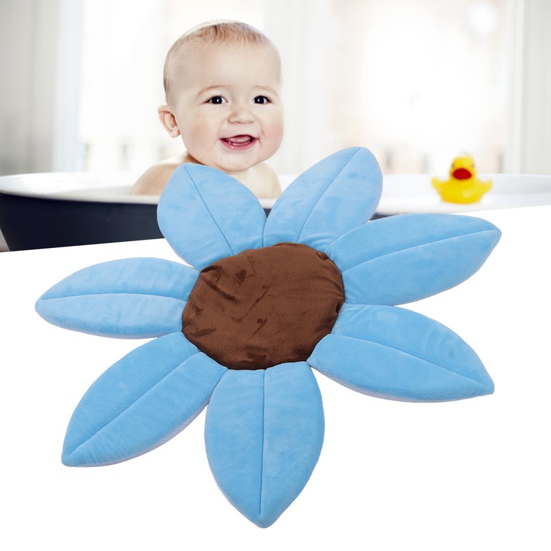 Sunflower Baby Bath Head Support Soft Skin Friendly Short Plush