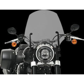 MEMPHIS SHADES El Paso Windshield 17" Black Smoke MEP5273 for Most Round