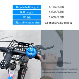 Collyon Bicycle Bell for Kids Boys,Cool Bike Bell Design Kid Bike Accessories