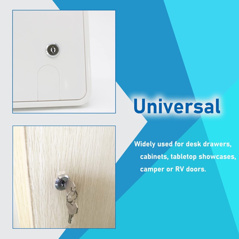 X-Haibei 6 Pack Cabinet Locks with Keys, 7/8" RV Storage