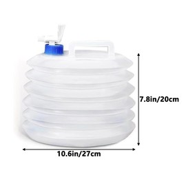 HAOBIN Folding Canister, Foldable Water Canister, Drinking Water Canister, 10 Litres, Foldable Water Canister with Tap, BPA-Free, Water Canister for Camping, Gardening, Survival in the Wild (10 L)