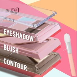 3CE Layer It All Blush Palette 10.5g(+Layer Blush Brush), Shade:#1 Rosy Tan
