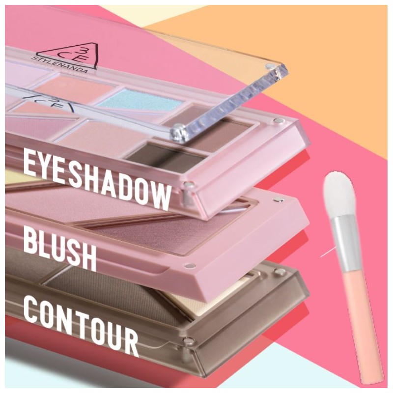 3CE Layer It All Blush Palette 10.5g(+Layer Blush Brush), Shade:#1