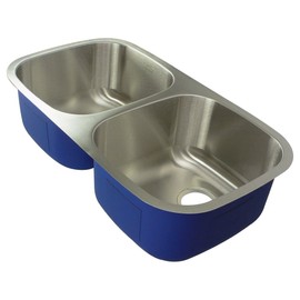 Transolid MUDE32189 Kitchen Sink, 32-in x 18-in x 9-in, Stainless steel