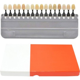 APLICACIÓN: Utilice su guía de colores dentales favorita después de la preparación de la corona o del procedimiento de blanqueamiento. Tabla de dientes adecuada tanto para dentistas profesiona