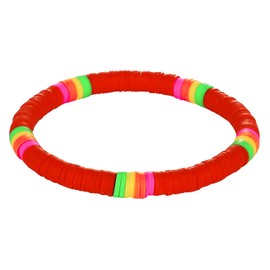 KELITCH Heishi Beaded Bracelets Boho Multi Colour Stretch Bracelets Beautiful Beach Bangles Jewellery For Women, Beads, No-Gem-Tye