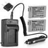 Kastar BP-208 Battery (2-Pack) and Charger Kit for Canon DC10/19