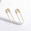 Paperclip Earrings for Women Safety Pin Earring Gold Hoop Earrings