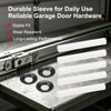 12Pcs Garage Door Quiet Hinge Sleeves Compatible with Clean Stem
