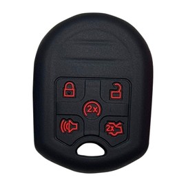 Key Fob Cover for Ford Expedition: 5 Buttons Key Fob Case Fit for Ford Expedition Flex Taurus 2013 2014 2015 2016 2017 2018 2019丨Remote Protective CWTWB1U793 164-R8000 164R-8073 5912512 (Black)