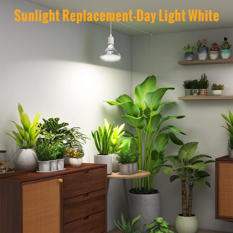 SpeePlant LED Grow Light Bulbs, Hanging Grow Lights for Indoor