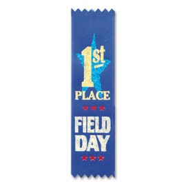 Field Day 1st Place Value Pack Ribbons 1" x 6" Party Accessory
