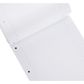 Brunnen Brunnen 1052528 Schulblock / Notizblock (A4, 50 Blatt, kariert, mit Randlinien, Lineatur 28, gelocht, kopfverleimt, 70 g/m²)