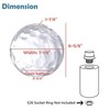Aspen Creative 28009-63-1 Clear Hammered Glass Shade for Pendant Lights,