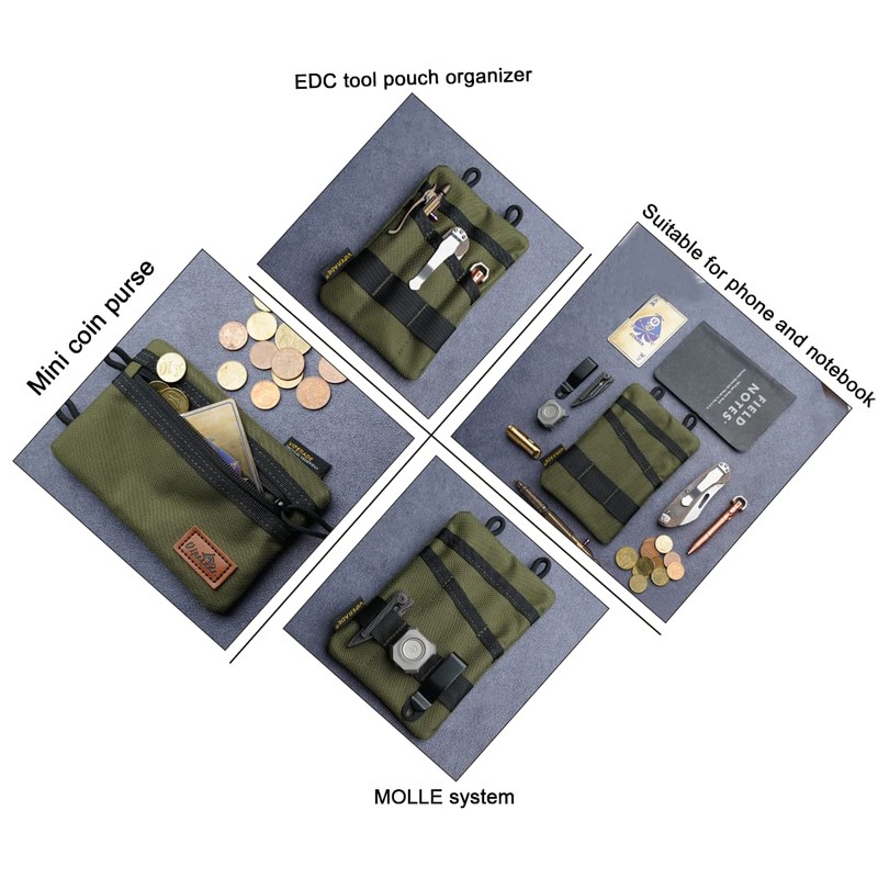 VIPERADE VE1 EDC Tool Pocket Organizer,Small EDC Pouch with 5