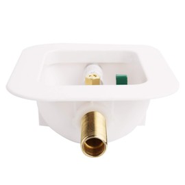 Solimeta Ice Maker Outlet Box with Water Hammer Arrestor MIP Connection, Lead-Free Brass