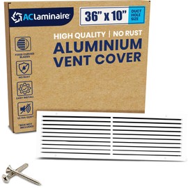 36" x 10" (Duct Hole) Decorative Air Return Vent Cover – Aluminum HVAC Grille for Ceiling & Wall, Rustproof AC Return Vent, Premium Modern Design, 37.6" x 11.6" Face, Ideal for Home HVAC