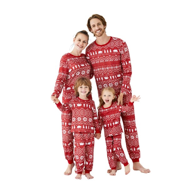 PATPAT Matching Christmas Pjs for Family Pajamas Set Snowflakes Christmas