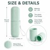 Portable Travel Toothbrush Holder with Cup - Compact Toothpaste Storage